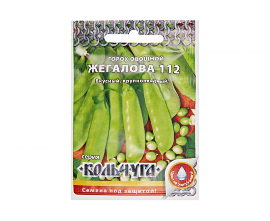 Семена РУССКИЙ ОГОРОД Горох сахарный Жегалова 112 Кольчуга 6 г Е06006 
