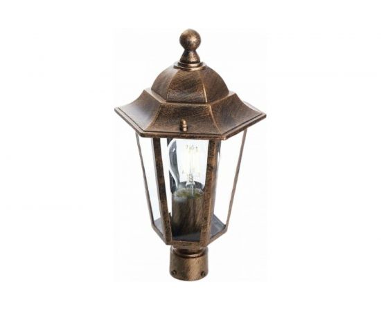 Светильник FERON НТУ-60w на трубу 60мм, Е27, IP44, черное золото 11129 