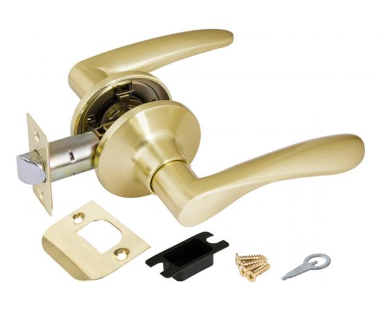 Ручка защелка PUNTO 6020 SB-P без фик. мат. золото 34659 