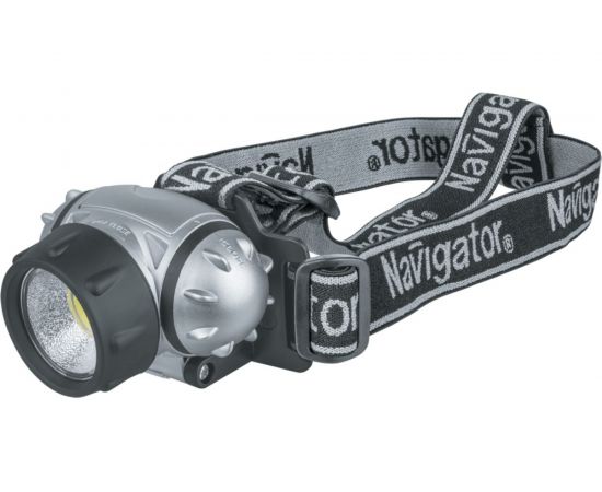 Фонарь Navigator NPT-H14-3AAA, налобный, 3 режима, 1 COB LEDx1Вт, блистер 61437 