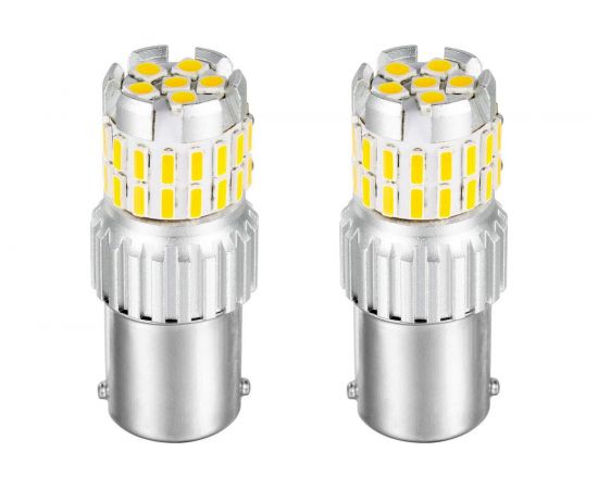 Светодиодная автолампа JR Autogift P21/5W, 1157-30+6SMD, 12 В, 2 шт. 3LS0042 