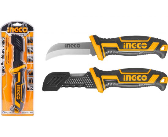 Изогнутый нож монтажника INGCO 200 мм HPK82001 