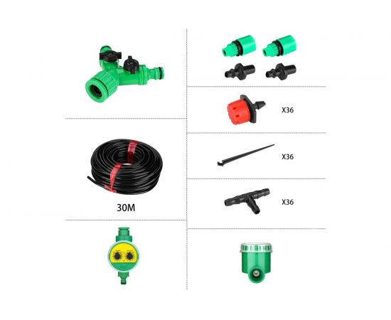 Комплект для капельного полива DEKO DKI30 шаровой таймер DKIT04 065-0958 