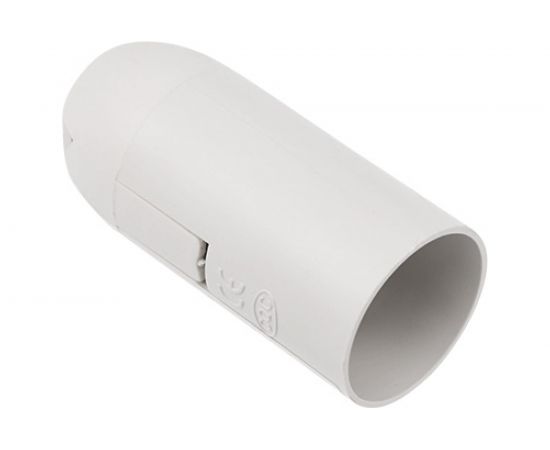 Пластиковый термостойкий подвесной патрон REXANT Е14 белый 11-8822 