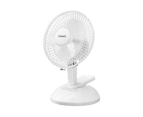 Настольный вентилятор Timberk 6"", белый T-DF601 