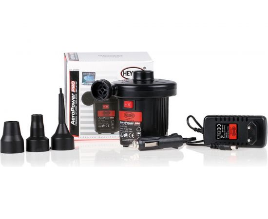 Насос для кемпинга Heyner 12 В, 230 В при питании от розетки, 235 л/мин, 3 адаптера, 211200 