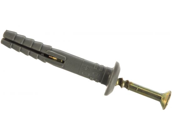 Дюбель-гвоздь с грибовидным бортиком Качественный Крепеж 6х40 40 шт 0200631 КЧ 