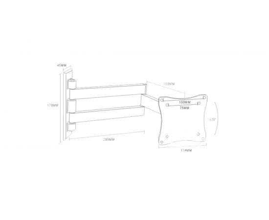 TV кронштейн Arm media LCD 7101 white 10082 – изображение 12