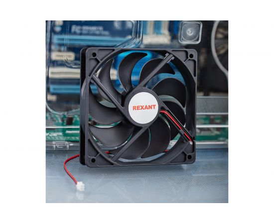 Осевой вентилятор для охлаждения REXANT RX 120х120х25 мм 12 В 72-5120 – изображение 2