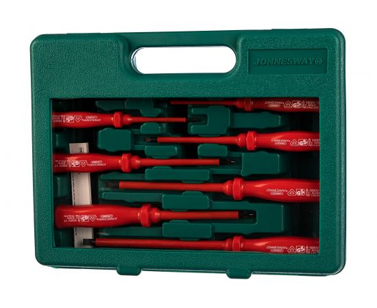 Набор диэлектрических отверток SL 0,4х2,5х85-1,2х6,5х150 и PH Jonnesway D02AP08S – изображение 2