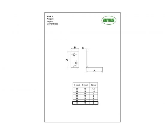 Уголок Amig покрытие цинкование 393 – изображение 2