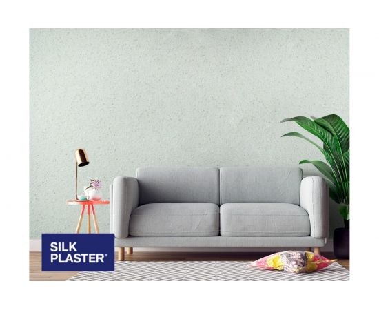 Жидкие обои Absolute Бело-зеленый 868 гр Silkplaster A103 – изображение 2