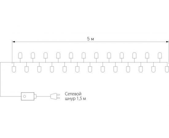Новогодняя гирлянда Eurosvet 400-001 нить мульти a044096 – изображение 2