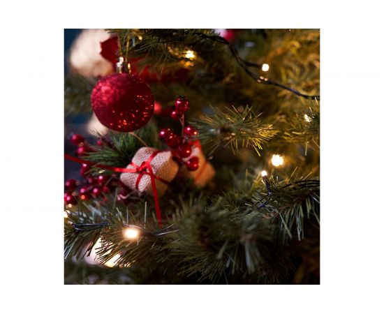 Гирлянда Neon-Night твинкл 10 м, темно-зеленый ПВХ, 80 LED Тепло-белые 303-046 – изображение 2