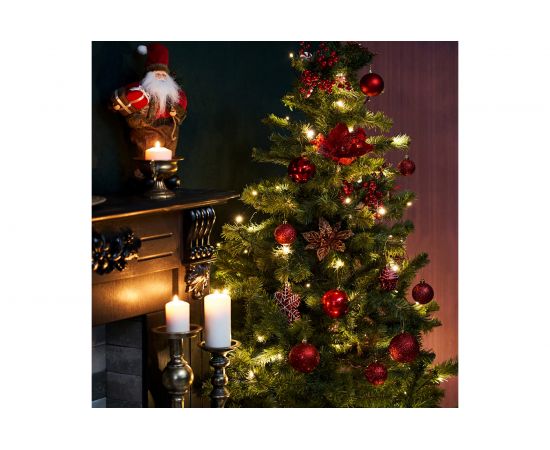 Гирлянда Neon-Night твинкл 10 м, темно-зеленый ПВХ, 80 LED Тепло-белые 303-046 – изображение 3