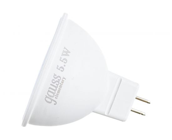 Лампа Gauss LED Elementary MR16 GU5.3 5.5W 2700К 1/40 3 лампы в упаковке SQ13516T – изображение 3
