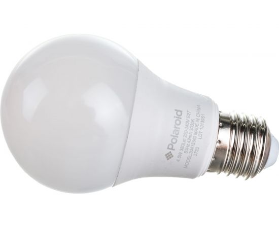 Светодиодная лампа Polaroid 220V A60 4,5W 3000K E27 380lm PL-A604273 – изображение 3