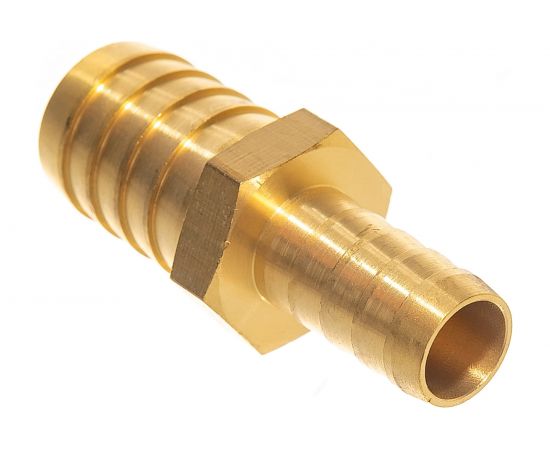 Адаптер соединитель шлангов ёлочка (19 - 12 мм; латунь) QUATTRO ELEMENTI 771-930 – изображение 3