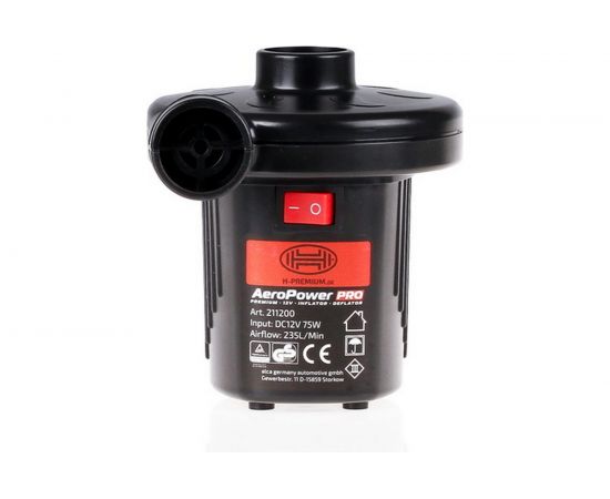 Насос для кемпинга Heyner 12 В, 230 В при питании от розетки, 235 л/мин, 3 адаптера, 211200 – изображение 4