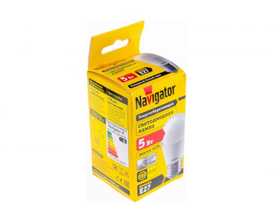 Светодиодная лампа NAVIGATOR 94 479 NLL-P-G45-5-230-4K-E27 5Вт шар 4000К белый 220-240В 94479 286601 – изображение 4