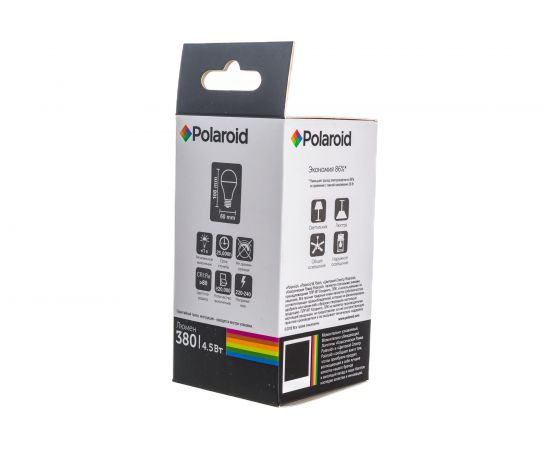 Светодиодная лампа Polaroid 220V A60 4,5W 3000K E27 380lm PL-A604273 – изображение 4