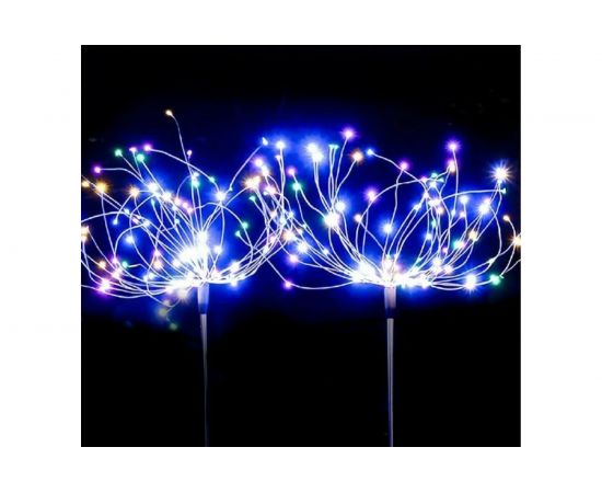 Садовый светильник стальное дерево на медной проволоке КОСМОС 90 LED на солнечной батарее KOC_SOL366 