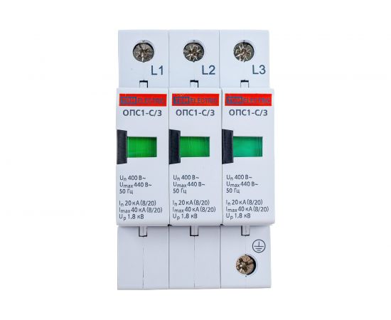 Разрядник TDM ОПС1-C 3Р 20kA 400B 40kA SQ0201-0007 