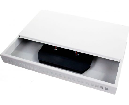 Оптический кросс NIKOMAX 19"", 1U, укомплектованный на 8 портов SC/UPC, SM 9/125 OS2, серый, полный NMF-RP08SCUS2-WS-ES-1U-GY 