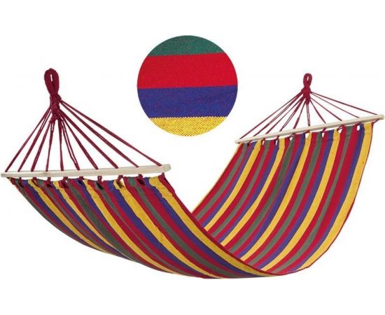 Полотняный гамак Ecos Ham-08 с деревянной планкой, р-р 200х100 см 004969 