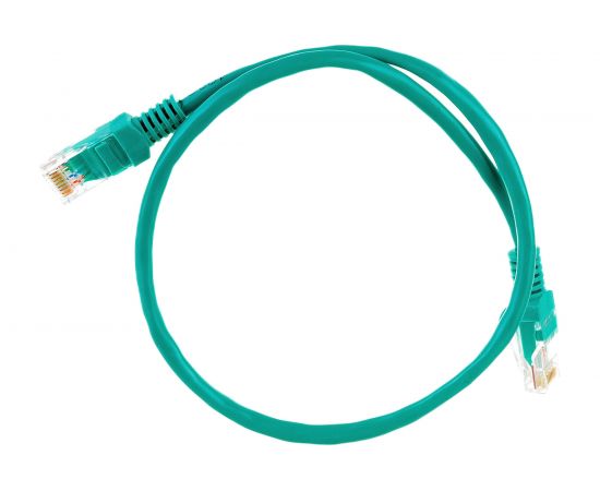 Патч-корд ExeGate UTP-RJ45-RJ45-5e-0,5M-GN, UTP, cat.5e, 0.5м, зеленый 258383 