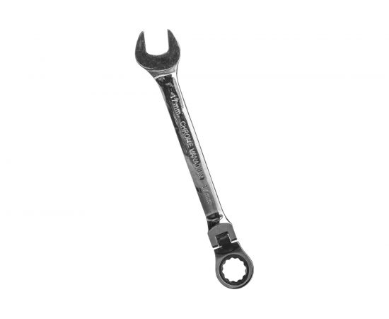 Комбинированный трещоточный шарнирный ключ 17мм ЭВРИКА ER-61017H 