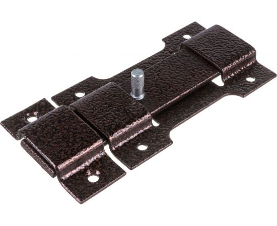 Засов накладной классический медь с плоским ригелем Делга 150 мм Д804 