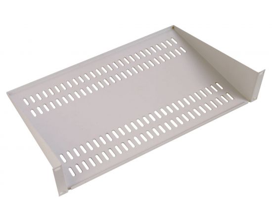 Консольная полка ЦМО МС, 2U, 483х400х89 мм, для шкафов и стоек, цвет серый МС-40 