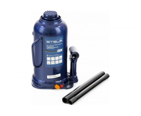 Гидравлический бутылочный домкрат 20 т, h подъема 235-445 мм STELS 51169 