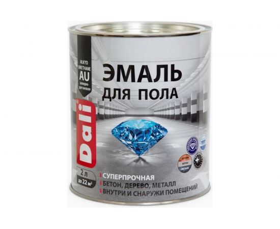 Эмаль для пола DALI Красно-Коричневая 2 Л 3 55006 