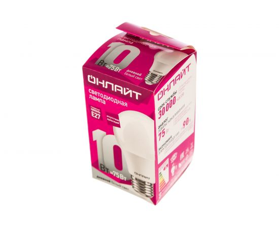 Лампа ОНЛАЙТ OLL-A60-10-230-6.5K-E27 61140 – изображение 2