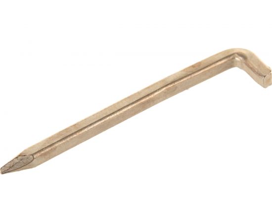 Гвоздь ЕВРОПАРТНЕР закален. L-образн. квадратного сечения 345/40 латунь 25 шт. 13 3067 11 – изображение 2