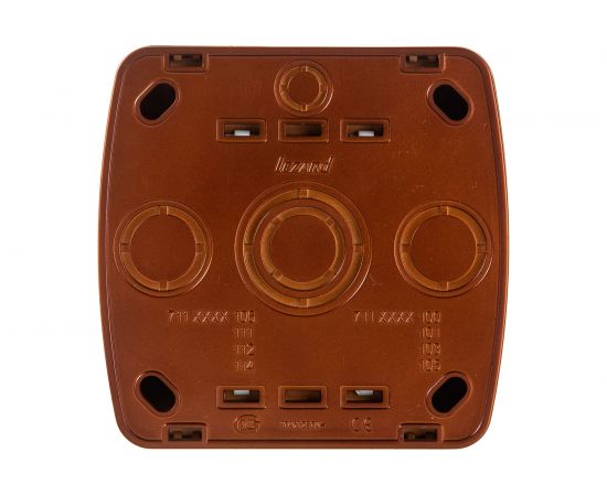 Двойной выключатель Lezard DEMET махагон 711-0500-101 – изображение 2