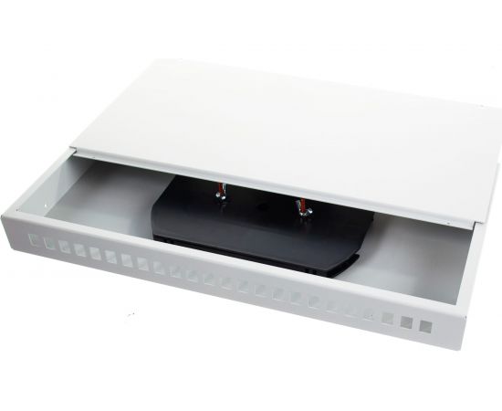 Оптический кросс NIKOMAX 19"", 1U, укомплектованный на 8 портов SC/UPC, SM 9/125 OS2, серый, полный NMF-RP08SCUS2-WS-ES-1U-GY – изображение 2
