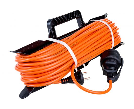 Силовой удлинитель ЭРА UFx-1-2x1.0-40m-IP44 на рамке, без заземления, 1 гнездо, 40м, ПВС 2х1 Б0046824 – изображение 2