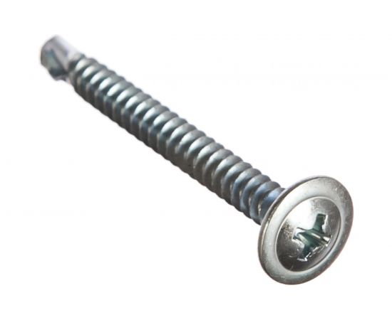 Оцинкованный саморез по металлу с прессшайбой КрепСтройГрупп 4,2х41 сверло, 150 шт. 145344 – изображение 2