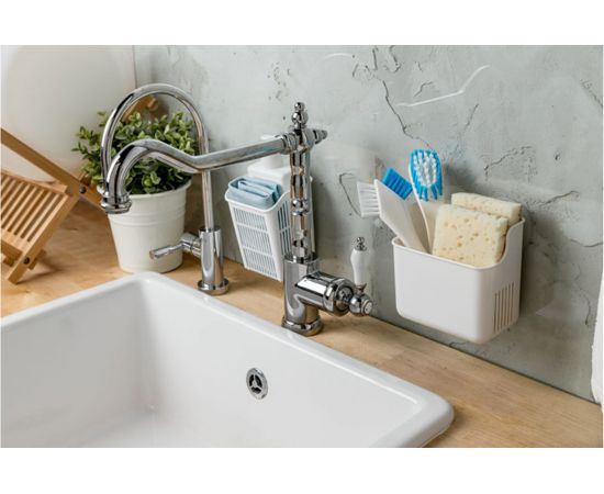 Подвесной держатель Econova Helper на присосах, 127х90х124 мм Белый 433227016 – изображение 2