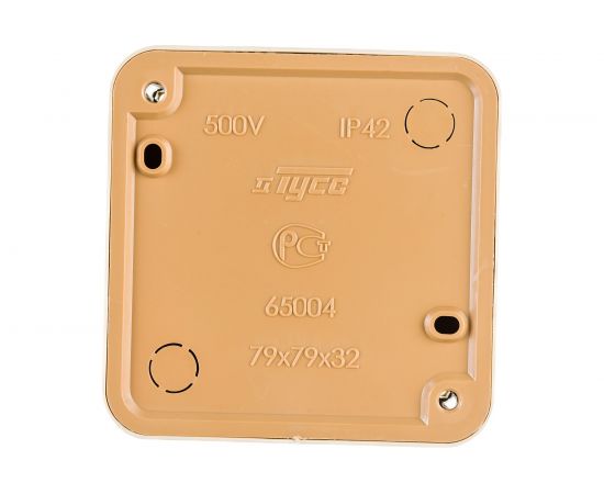 Распределительная коробка Ruvinil, ОП 79х79х32мм IP40 сосна светлая основа 65004-27М – изображение 2