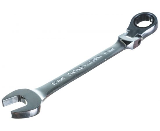 Комбинированный трещоточный шарнирный ключ 17мм ЭВРИКА ER-61017H – изображение 2