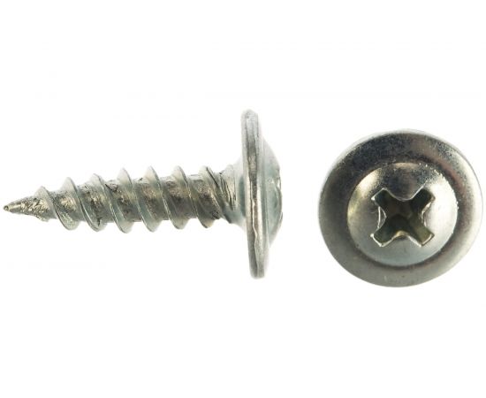 Саморезы с полусферической головкой и острием Профикреп цинк пакет, 4,2х16 18 шт 111728 – изображение 2