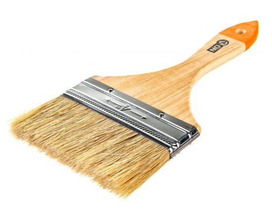 Малярная плоская кисть ON Любитель 4, 100мм 02-01-040 – изображение 2