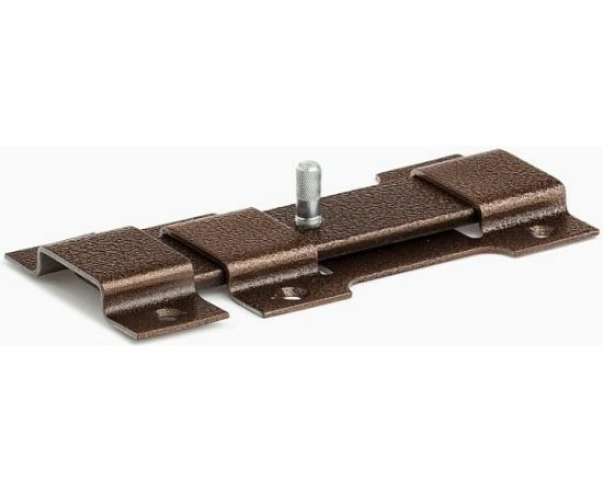 Засов накладной классический медь с плоским ригелем Делга 150 мм Д804 – изображение 2