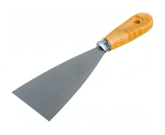 Шпатель с деревянной ручкой 60 мм Biber 35104 тов-048221 – изображение 2