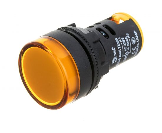 Лампа ЭРА AD22DS(LED)матрица d22мм, желтый, 230В, 10/1000/12000 Б0045617 – изображение 3