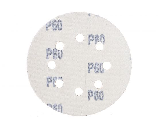 Круг абразивный на ворсовой подложке под липучку, перфорированный (5 шт; 125 мм; 8 отв; P 60) СИБРТЕХ 738037 – изображение 3
